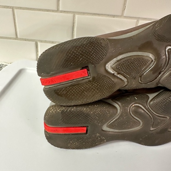 PRADA Vintage 90’s colorblock leather side zip luxury men ankle boot 7 (us8) - Picture 10 of 13